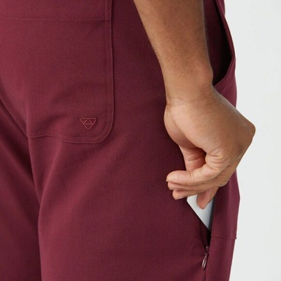 Welles The Men's Everready Straight Fit Pant Drawstring Waist Maroon Size L NWT - Picture 5 of 8